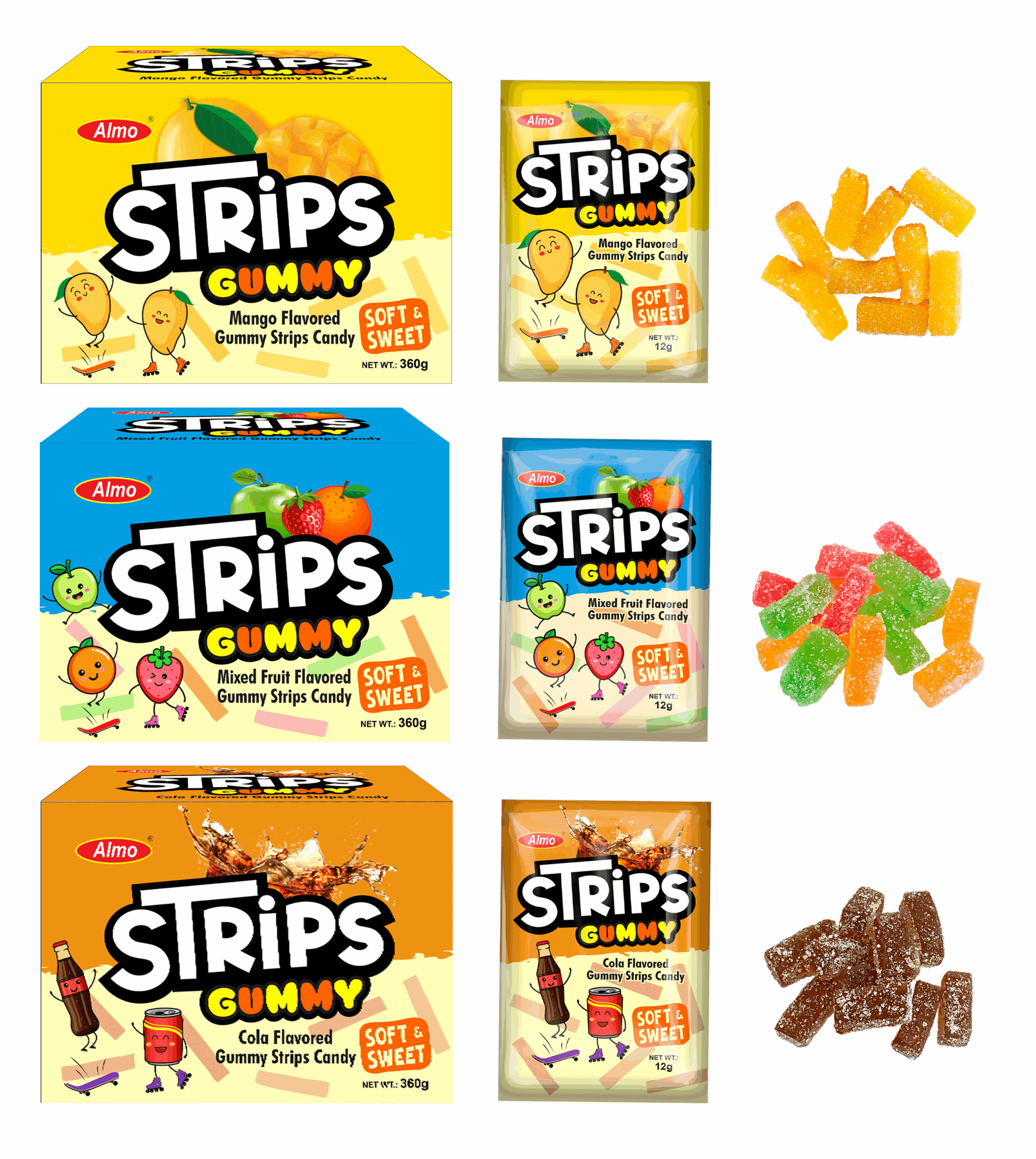 Almo Gummy Strips